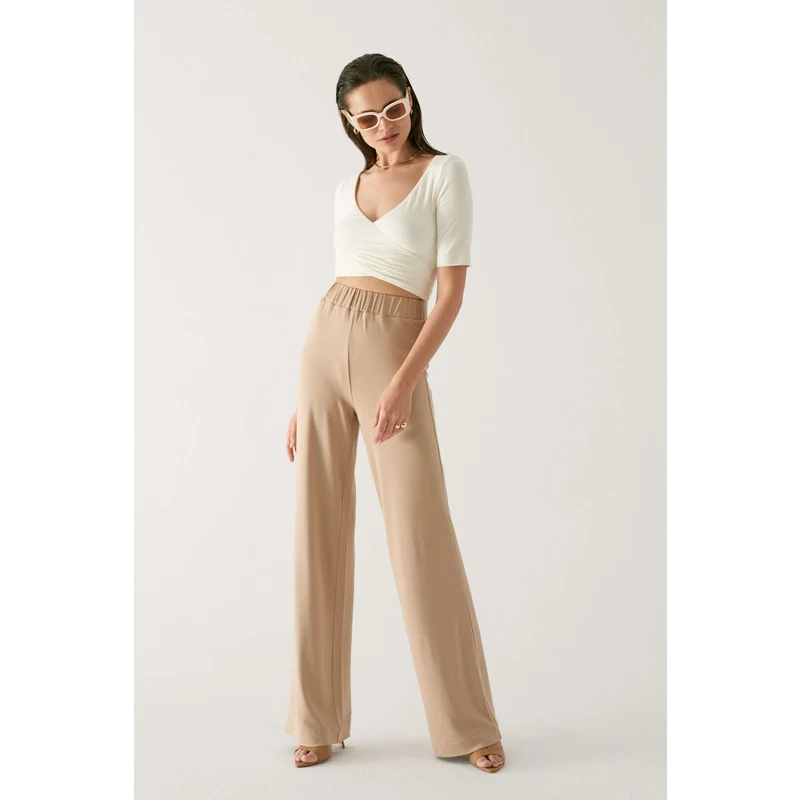 Saint Body Wide-leg Trousers - Beige