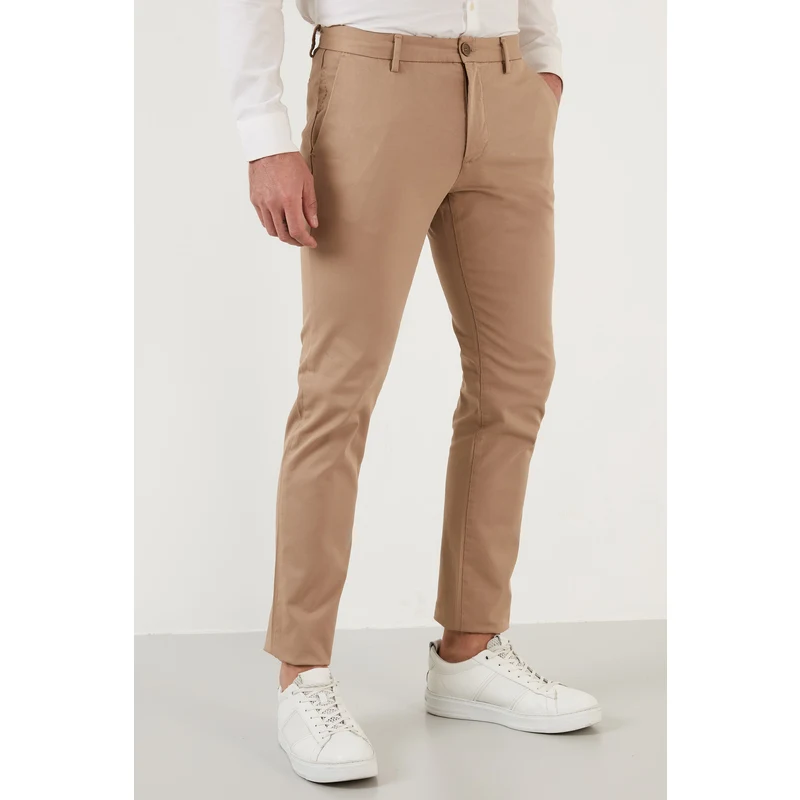 Buratti Pamuklu Normal Bel Slim Fit Boru Paça Erkek Pantolon 216mılano Vizon Buratti Pamuklu Normal Bel Slim Fit Boru Paça Erkek Pantolon 216mılano Vizon