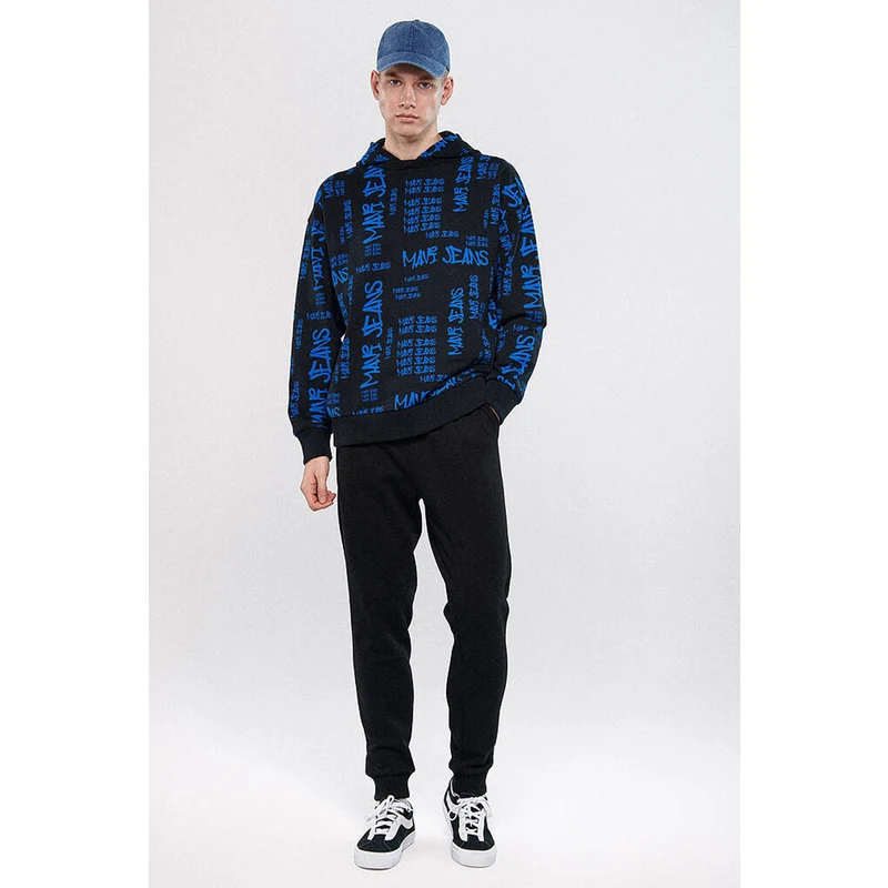 Mavi Pamuklu Normal Bel Slim Fit Jogger Erkek Eşofman Altı 066980-900 Siyah