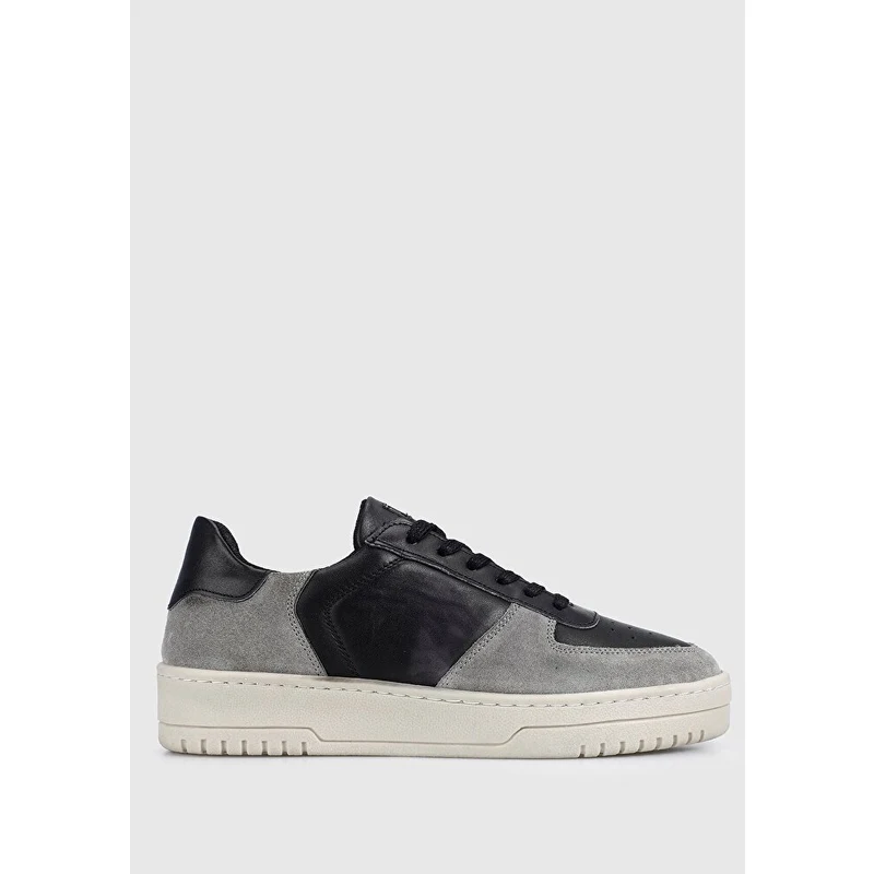 Provoq Gri Deri Kadin Sneaker
