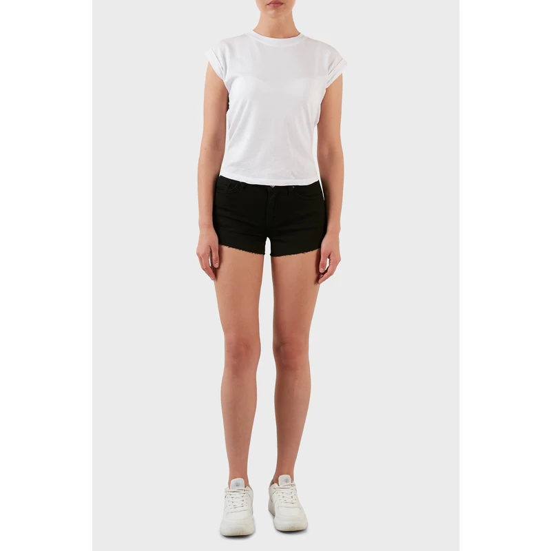 Armani Exchange J59 Pamuklu Normal Bel Kısa Kot Bayan Short 3lyj59 Y1srz 1200 Siyah