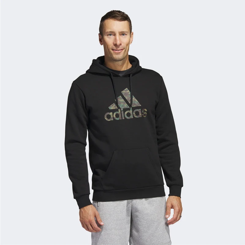 Adidas Sportswear Camo Hoodie Erkek Siyah Sweatshirt