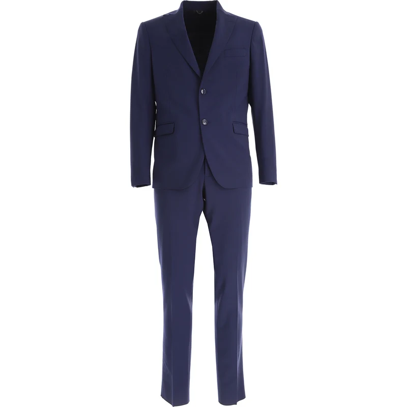 Simbols Erkekler İçin Takım Elbiseler Koyu mavi Yün 2023 L M S XL XXL XXXL