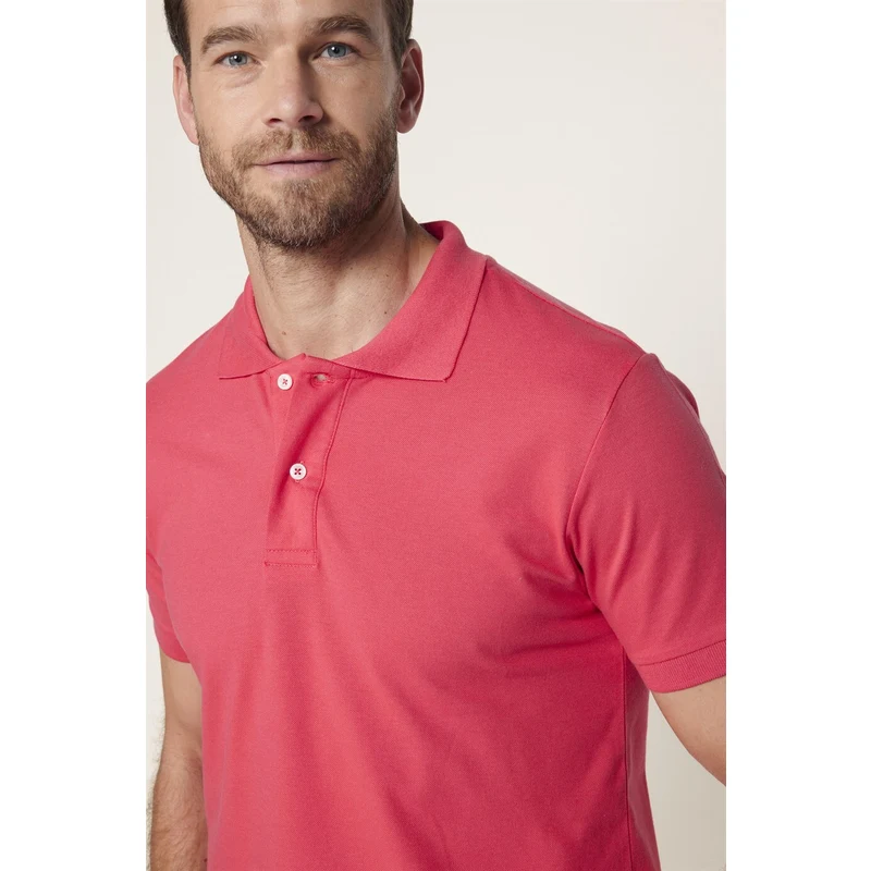 TUDORS Slim Fit Düz Polo Yaka Erkek T-Shirt TUDORS Slim Fit Düz Polo Yaka Erkek T-Shirt