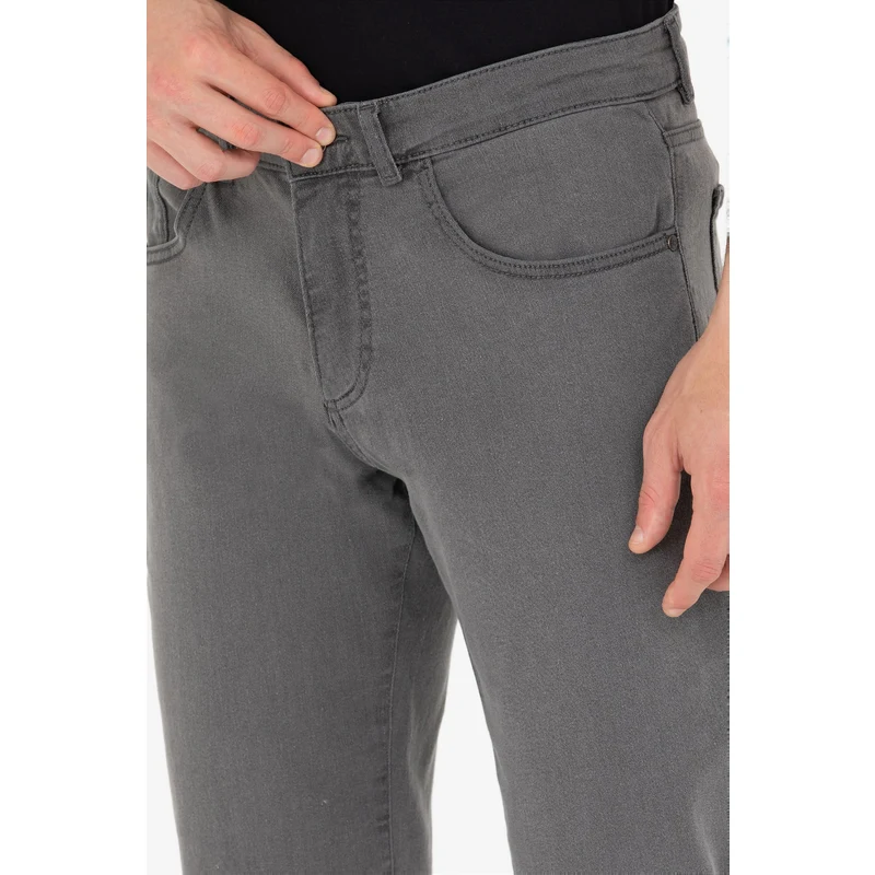 U.S. Polo Assn. Erkek Gri Jean Pantolon