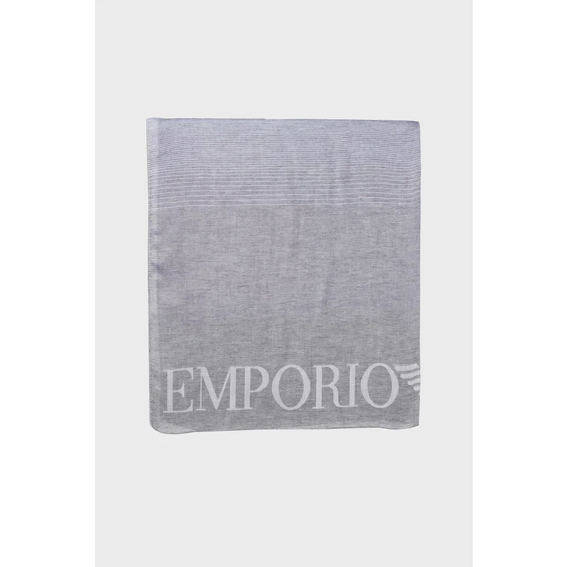 Emporio Armani Logolu Modal Unisex Şal 625289 3r375 00332 Gri