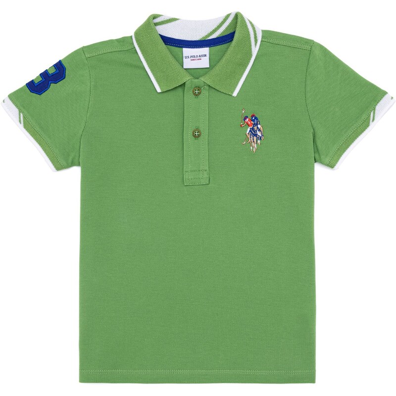 U.S. Polo Assn. Erkek Çocuk Yeşil Polo Yaka Tişört