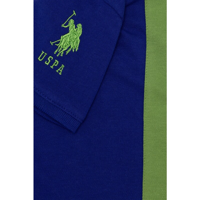 U.S. Polo Assn. Erkek Çocuk Mavi Polo Yaka Tişört