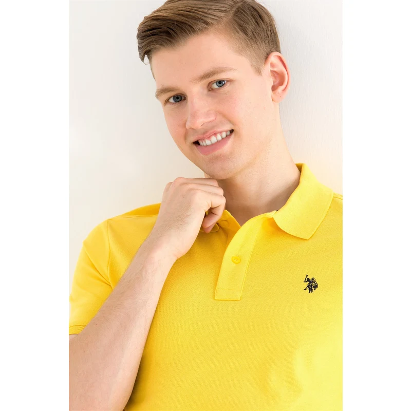 U.S. Polo Assn. Erkek Koyu Sarı Basic Polo Yaka Tişört U.S. Polo Assn. Erkek Koyu Sarı Basic Polo Yaka Tişört
