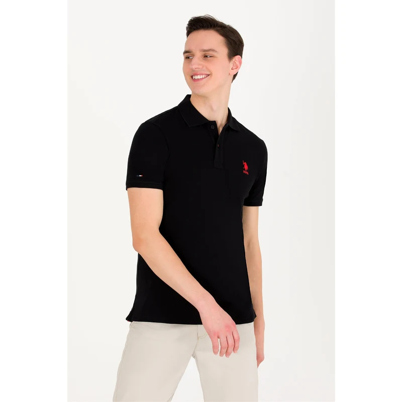 U.S. Polo Assn. Erkek Siyah Basic Polo Yaka Tişört U.S. Polo Assn. Erkek Siyah Basic Polo Yaka Tişört