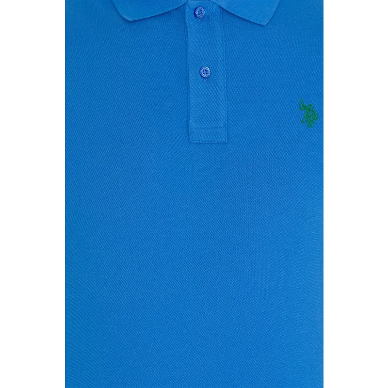 U.S. Polo Assn. Erkek Saks Basic Polo Yaka Tişört RQ8063