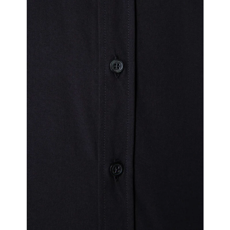 Pierre Cardin Siyah Regular Fit Uzun Kollu Klasik Gömlek PS8209