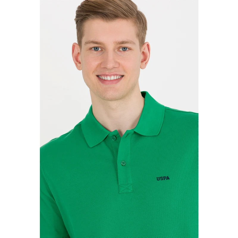 U.S. Polo Assn. Erkek Yeşil Basic Polo Yaka Tişört RQ8109