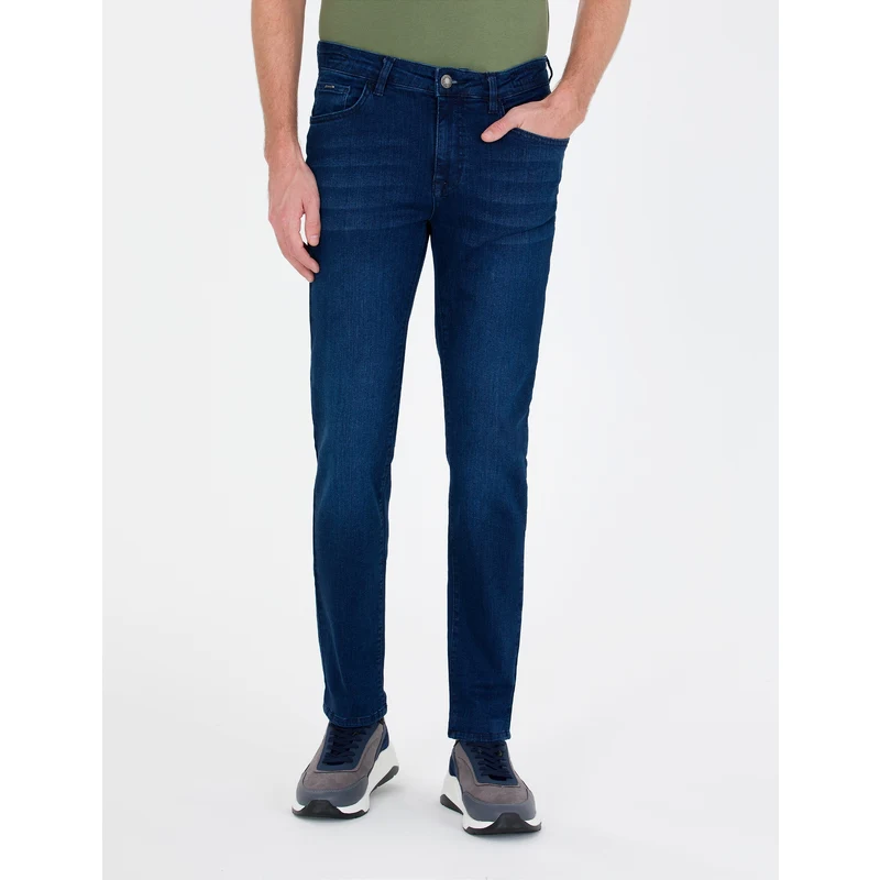 Pierre Cardin Lacivert Slim Fit Jean Pantolon