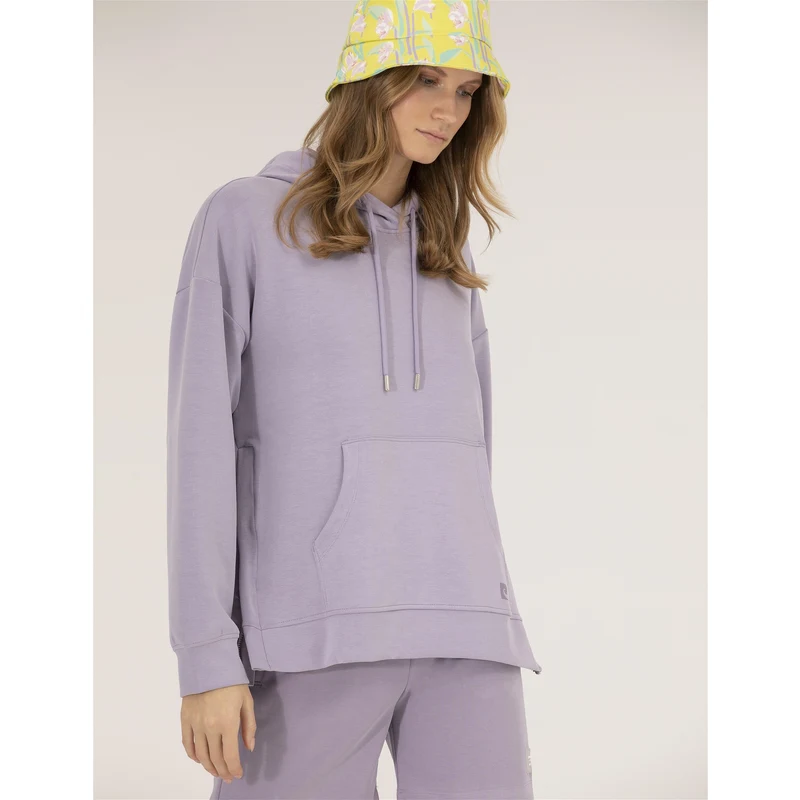 Pierre Cardin Lila Comfort Fit Kapüşonlu Sweatshirt
