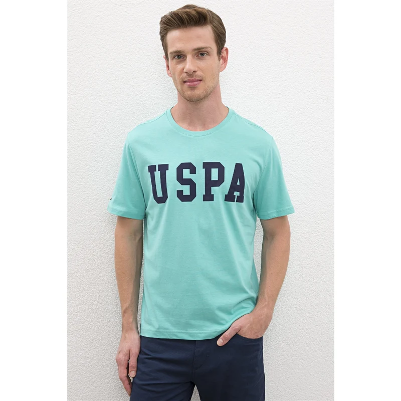 U.S. Polo Assn. Erkek Mint Bisiklet Yaka Basic T-Shirt