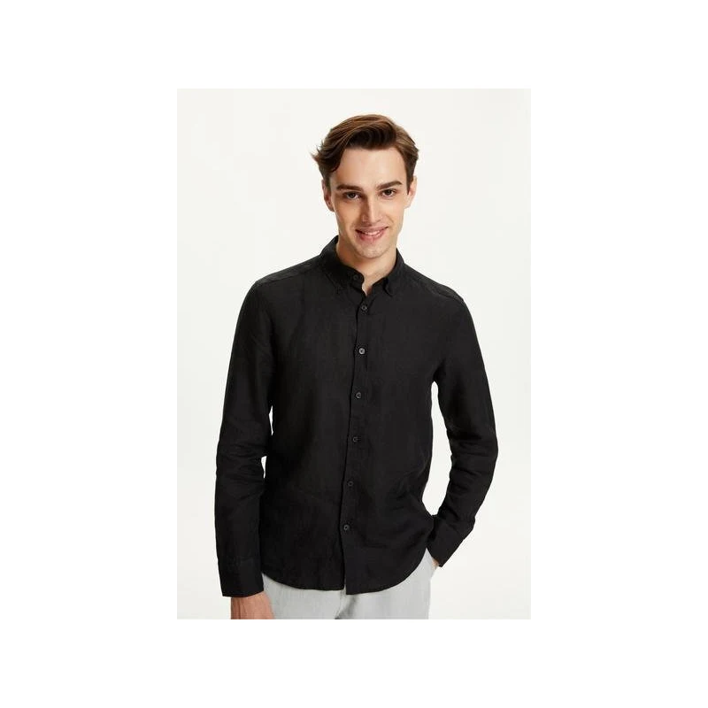Mudo SLIM FIT KETEN GÖMLEK