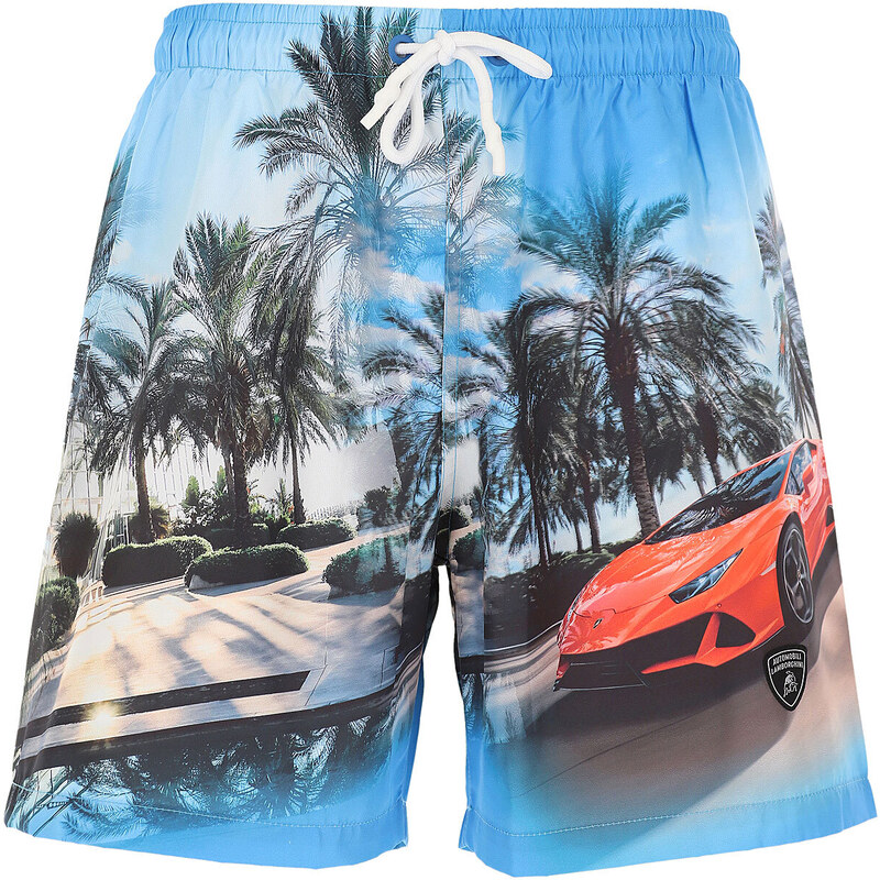 Lamborghini Erkekler İçin Şort Mayolar Outlet’te İndirimli Satış, Mavi, Polyester, 2024, S M