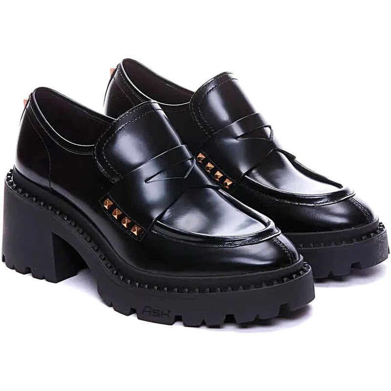 Ash Kadınlar İçin Makosen Ayakkabılar, Klasik Ayakkabılar, Siyah, Deri, 2024, 10 9
