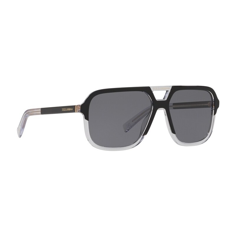 Dolce&Gabbana DG4354 Kare Siyah Polarize Erkek Güneş Gözlüğü