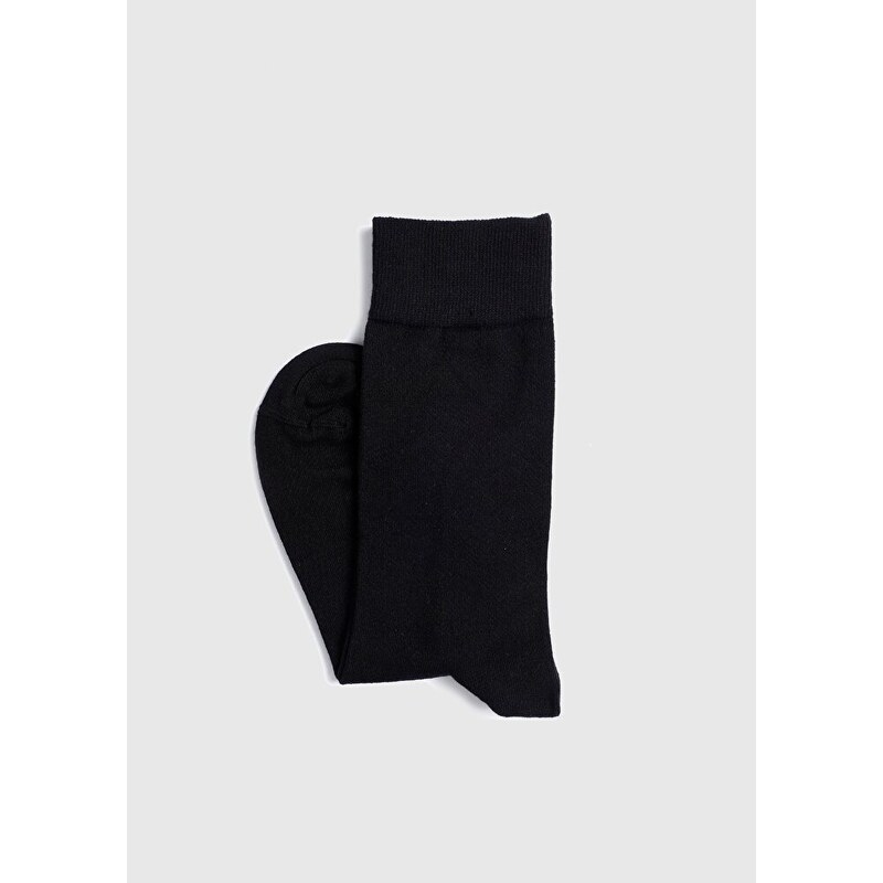 Siyah Provoq 6750 Tekli Uzun Siyah Erkek Çorap