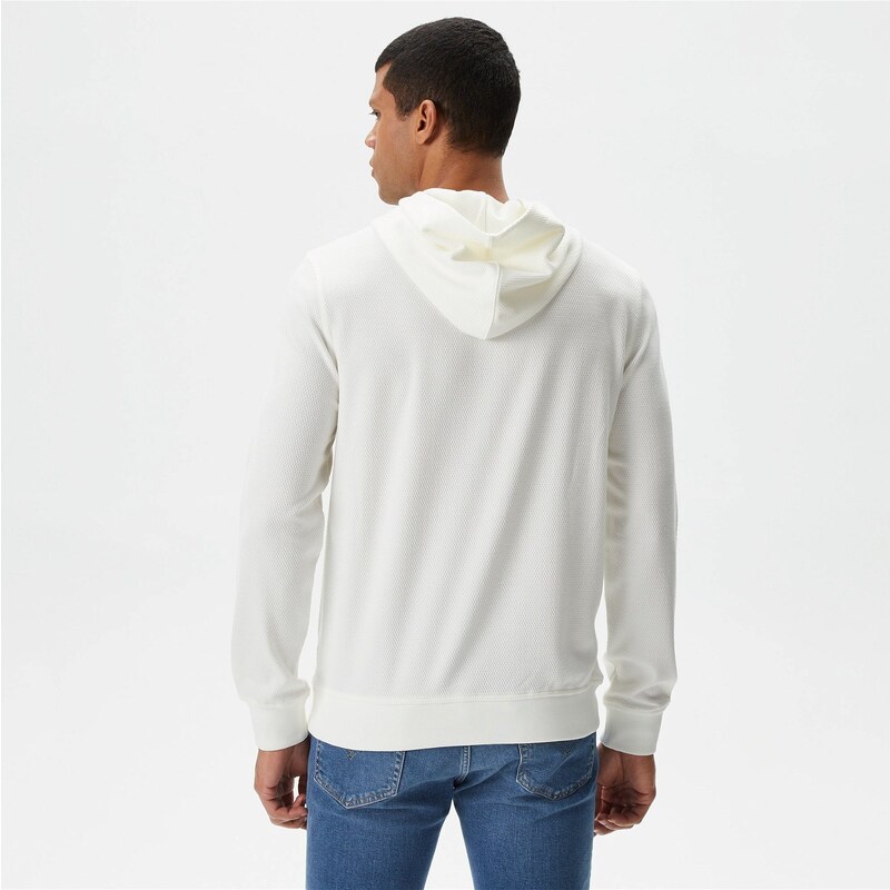 Guess Brand New Erkek Beyaz Sweatshirt
