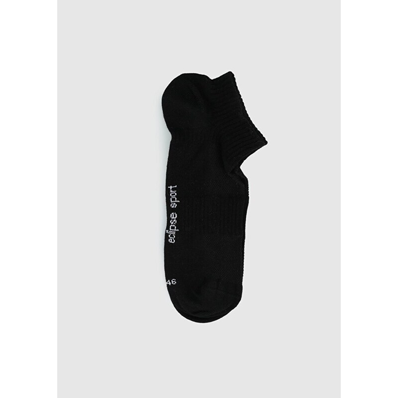 Siyah Eclipse Sport ES001 Patik Siyah Çorap
