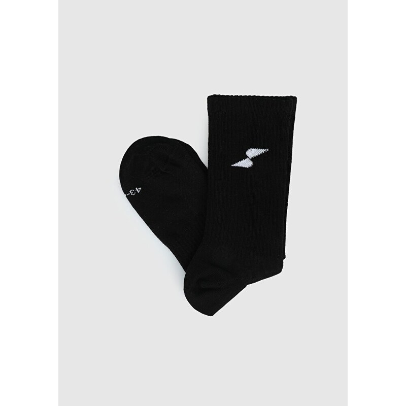 Siyah Eclipse Sport ES003 Uzun Siyah Çorap