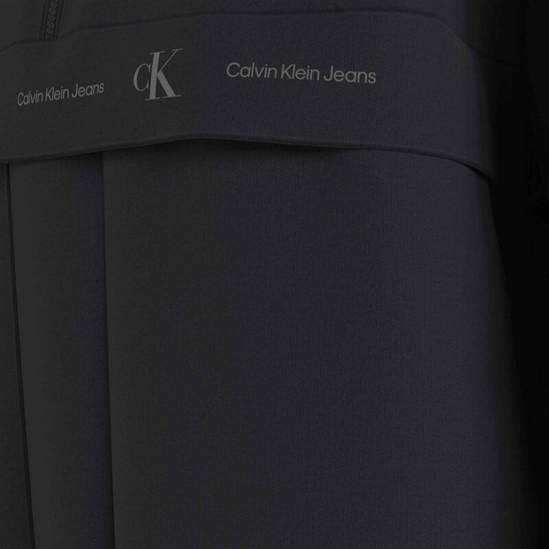 Calvin Klein Jeans Logo Repeat Erkek Siyah Sweatshirt
