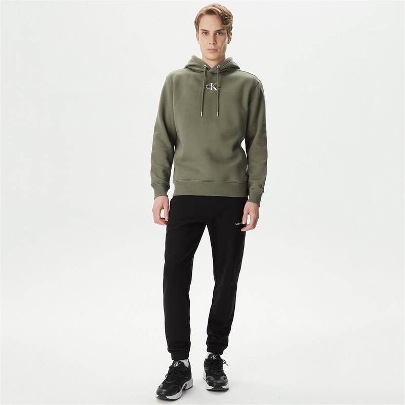 Calvin Klein Jeans Monologo Erkek Yeşil Sweatshirt
