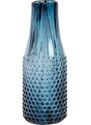 Mizalle Mavi Balon Kabarcıklı Cam Vazo (10,5X10,5X28)