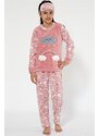 Akbeniz Well Soft Kız Çocuk Pijama Takımı 4525
