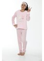 Akbeniz WelSoft Polar Kız Çocuk Pijama Takımı 4535