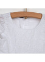 Bambaki Dokuma Elbise - Beyaz