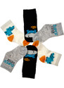 Step Su Aygırı 3lü Soket Çorap - Karışık Renkli