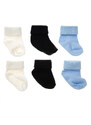 HelloBaby Düz 3lü Kıvrık Çorap - Açık Mavi