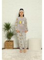 Akbeniz WelSoft Polar Kız Çocuk Pijama Takımı 4577