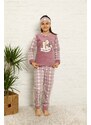 Akbeniz WelSoft Polar Kız Çocuk Pijama Takımı 4587