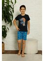 Akbeniz Çocuk Pamuk Şortlu Pijama Takımı 4620