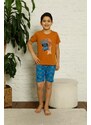 Akbeniz Çocuk Pamuk Şortlu Pijama Takımı 4621