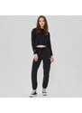 Converse Fashion Crop Ls Pocket Top Kadın Siyah Sweatshirt.10024528.001