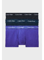 Calvin Klein Logolu Elastik Bel Bantlı Pamuklu 3 Pack Erkek Boxer 0000u2664g 4ku Mavi