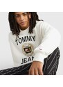 TOMMY HILFIGER Tommy Jeans Boxy Erkek Beyaz Sweatshirt.DM0DM16376.YBH