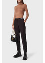 Versace Jeans Couture Versace Streç Normal Bel Slim Fit Düz Paça Bayan Pantolon 73haa1a2 N0103 899 Siyah