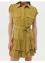 Pierre Cardin Yeşil Dokuma Elbise