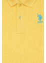 U.S. Polo Assn. Erkek Çocuk Açık Sarı Polo Yaka Tişört