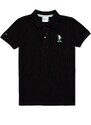 U.S. Polo Assn. Erkek Çocuk Siyah Polo Yaka Tişört