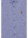 U.S. Polo Assn. Erkek Çocuk Koyu Mavi Uzun Kollu Basic Gömlek
