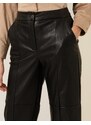 Pierre Cardin Siyah Deri Pantolon