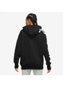 Nike Sportswear Air Fleece Oversize Full Zip Hooded Kadın Siyah Sweatshirt